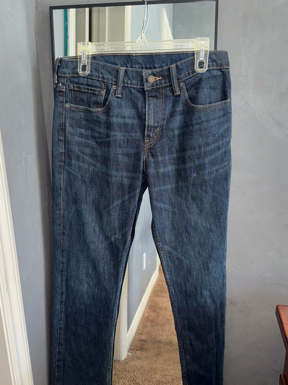 Levi's Dark Blue Slim Straight Jeans
